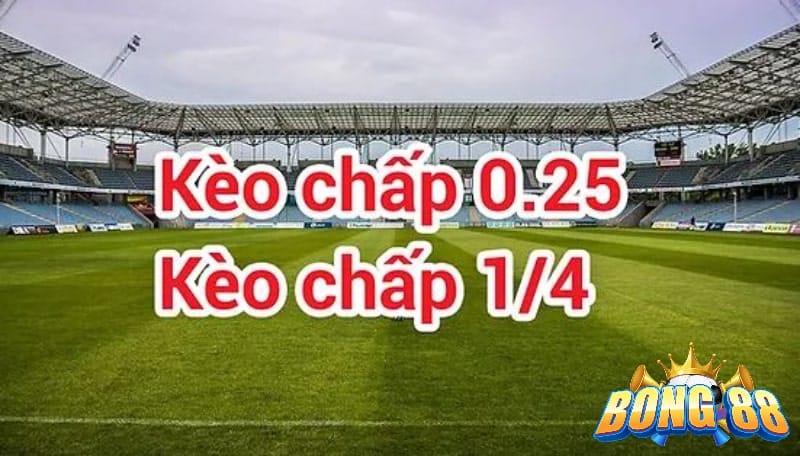 Hướng dẫn chơi kèo chấp 1/4